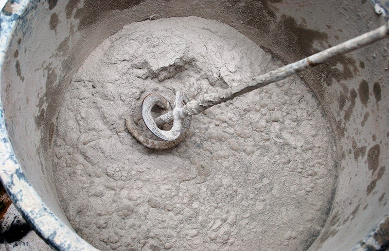 Приготовление раствора бетона