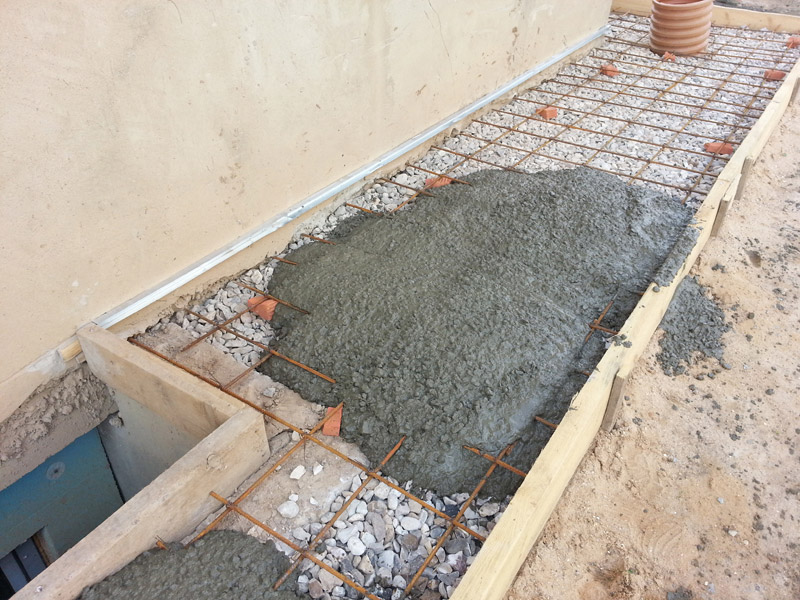 Укладка бетонной смеси
