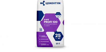 Применение клея для керамогранита и камня PROFI 120