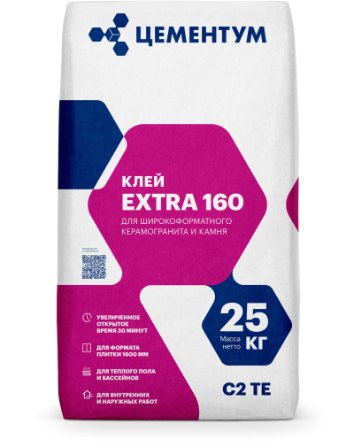 EXTRA 160 Клей для керамогранита и камня (С2 TE) front