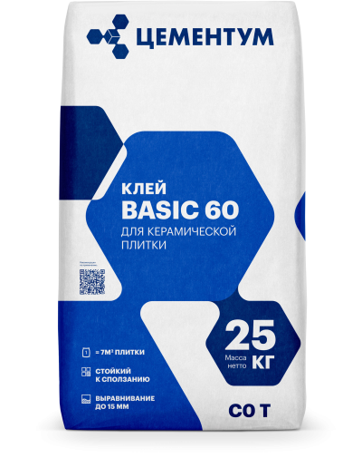 BASIC 60 Клей для керамической плитки (С0 T) front